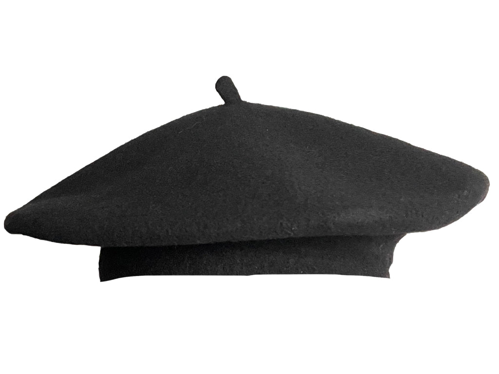 Pure Wool Beret - Black