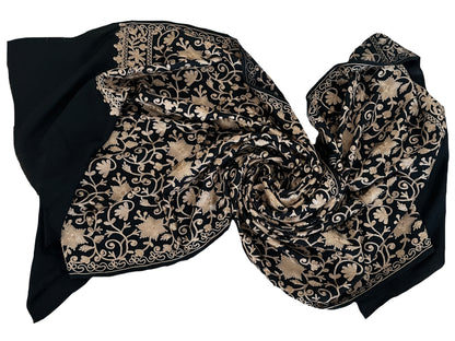 AURUM Embroidered Premium Wool Scarf