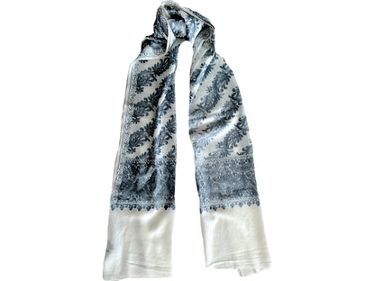 NOBEL Embroidered Premium Wool Scarf