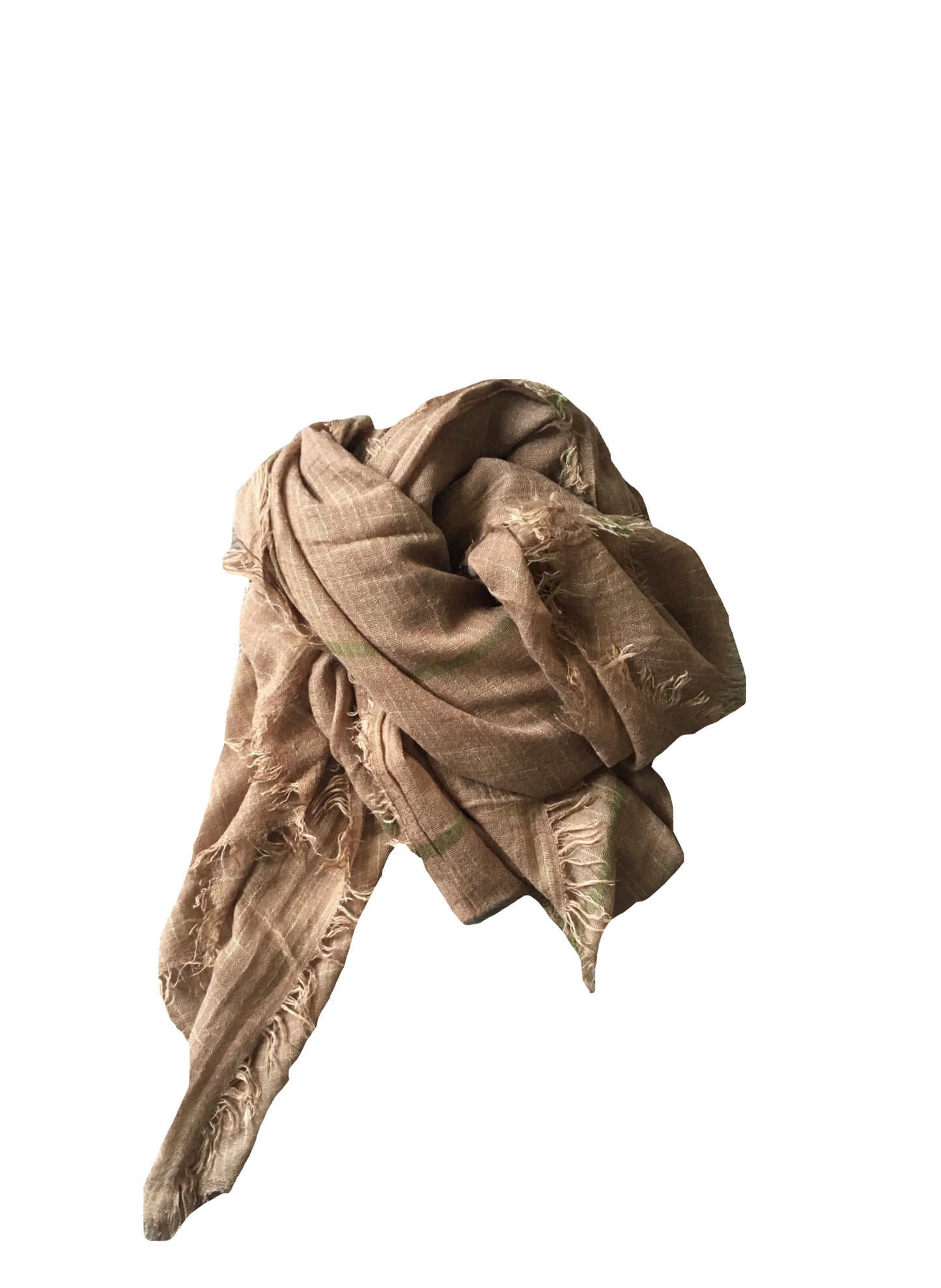KHAKI Cotton Scarf