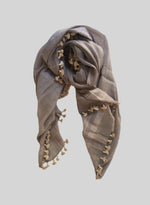 Load image into Gallery viewer, MAYBELLE TASSLES Silk Scarf
