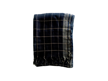 KANTHA Linen Scarf