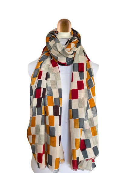 TETRIS Cashmere Scarf