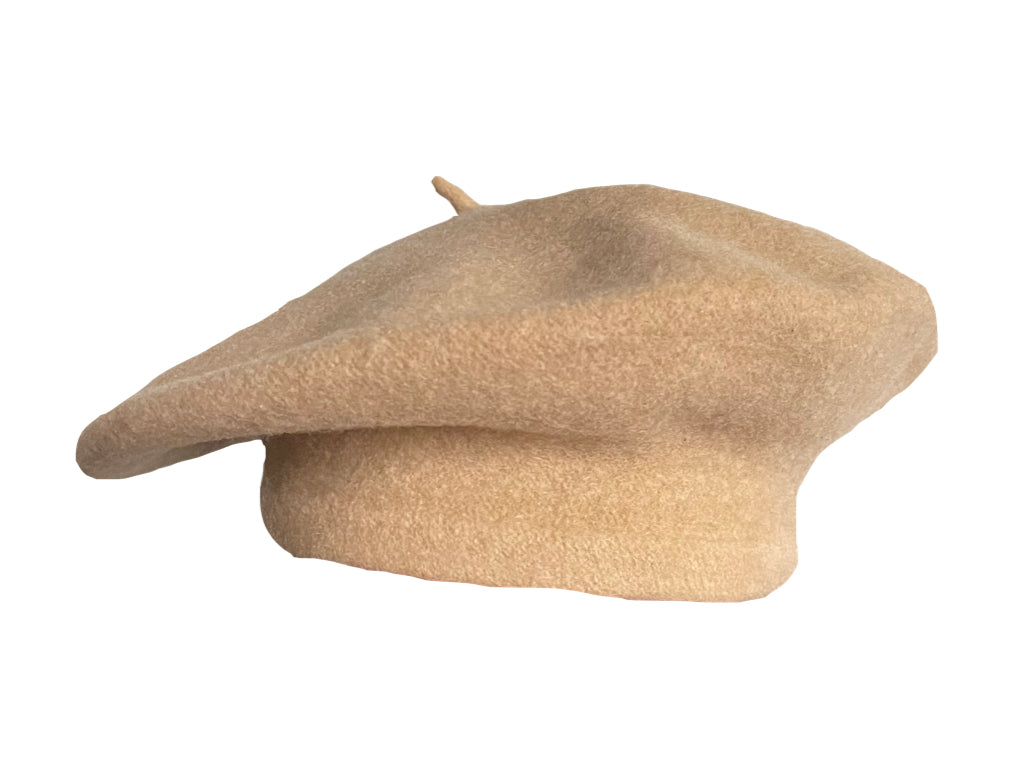 Pure Wool Beret - Beige